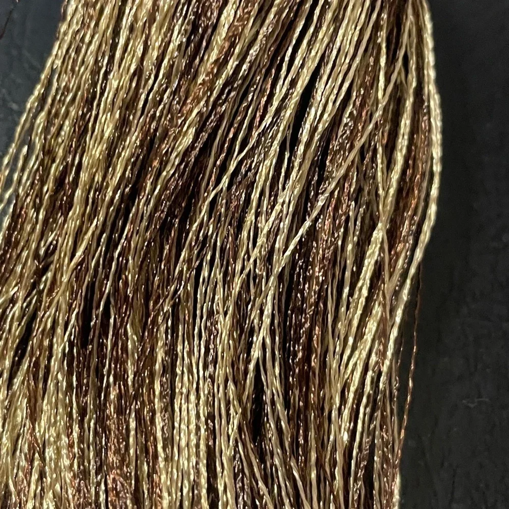 2Pc Tassel Tieback gold bronze curtain ties